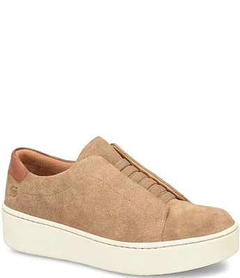 Born Mazzy Suede Slip On Platform Sneakers