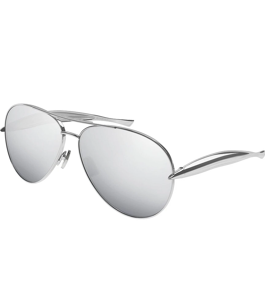 Bottega Veneta Unisex Sardine 64mm Aviator Sunglasses