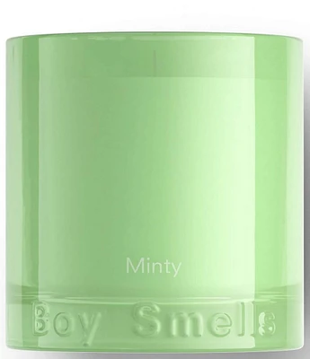 Boy Smells Minty Candle