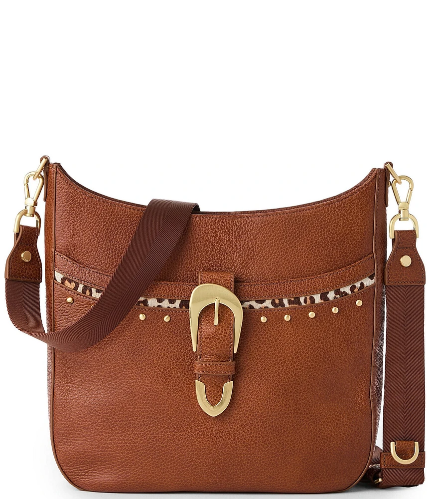 BRAHMIN Cherrywood Collection Tobacco Leia Crossbody Bag