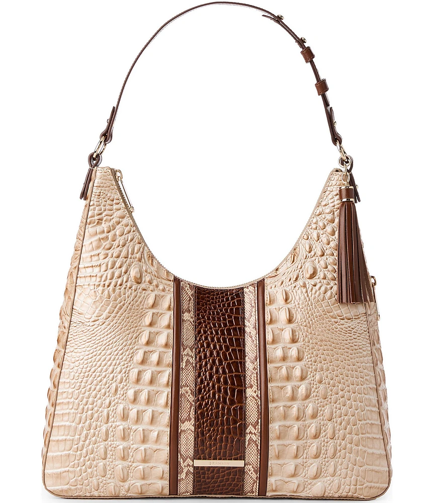 BRAHMIN Contour Pecan Ambrose Tabitha Shoulder Bag