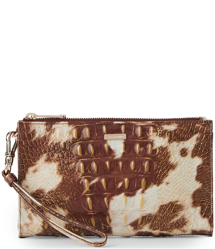 BRAHMIN Daisy Summer Rodeo Cow Print Wristlet