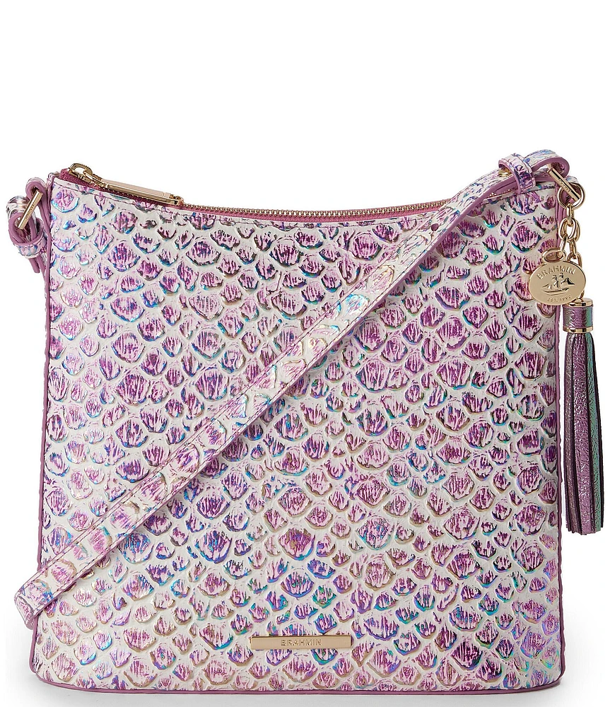 BRAHMIN Floralite Exotic Collection Katie Crossbody Bag