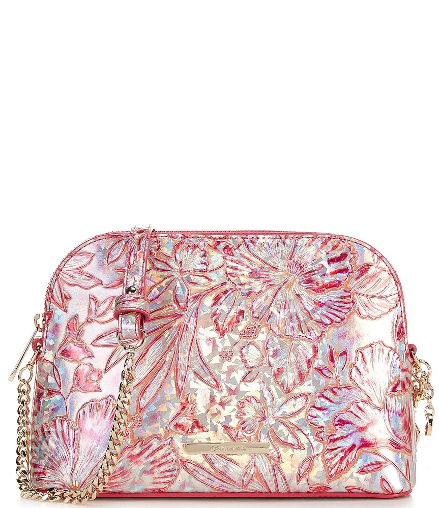BRAHMIN Lokelani Collection Amal Floral Crossbody Bag