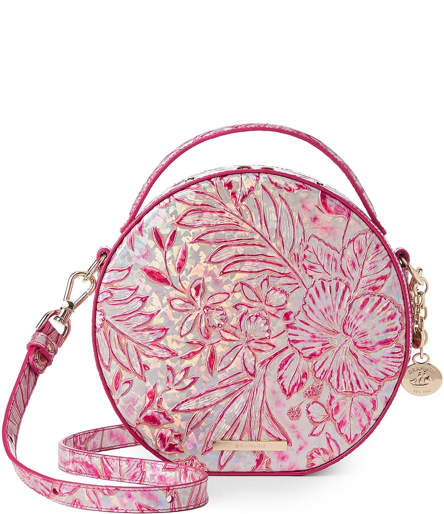 BRAHMIN Lokelani Collection Lane Floral Top Handle Crossbody Bag