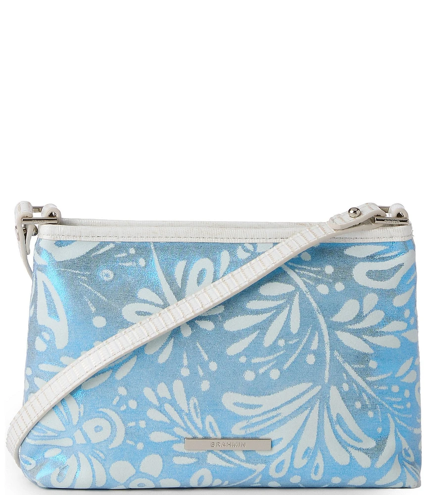 BRAHMIN Lucent Collection Lorelei Contrast Trim Shoulder Bag