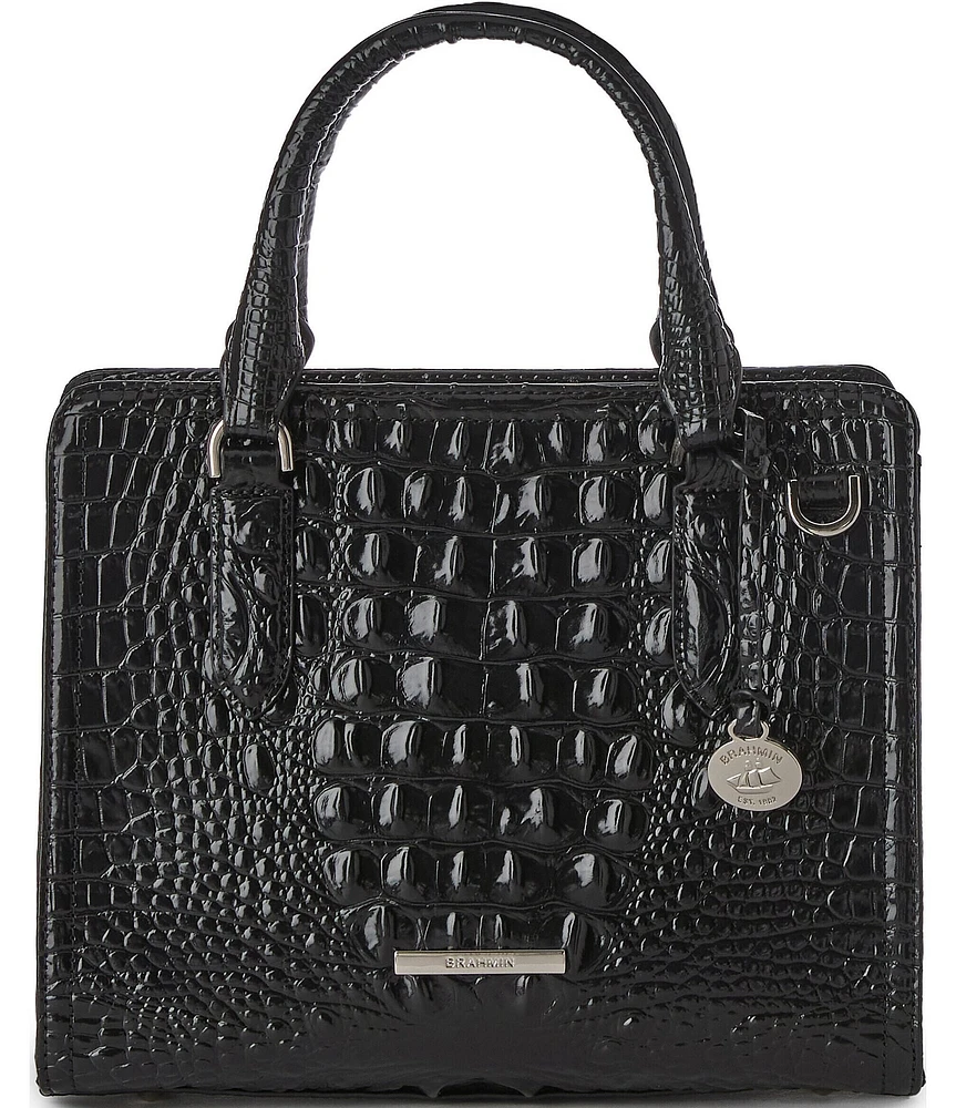 BRAHMIN Melbourne Collection Black Cami Satchel Bag