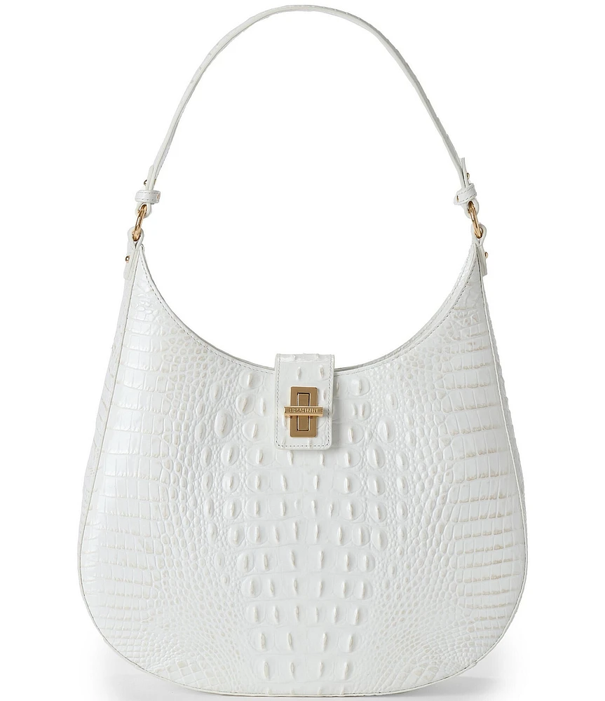 BRAHMIN Melbourne Collection Fallon Sea Salt Hobo Shoulder Bag
