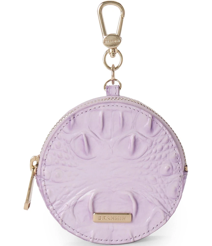 BRAHMIN Melbourne Collection Gentle Lavender Circle Coin Purse