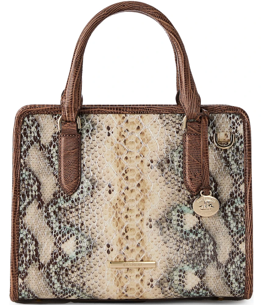 BRAHMIN Multi Contrast Trim Eirwen Cami Satchel Bag
