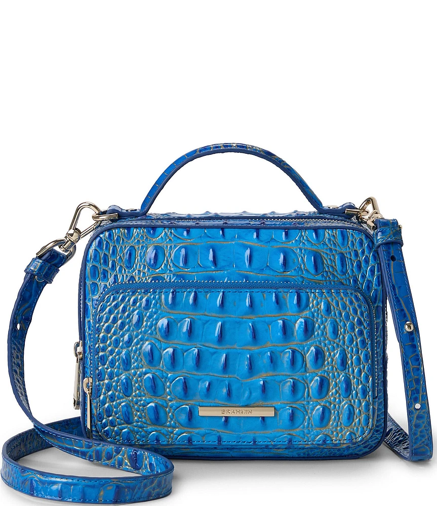 BRAHMIN Omber Melbourne Collection Electric Indigo Tori Crossbody Bag