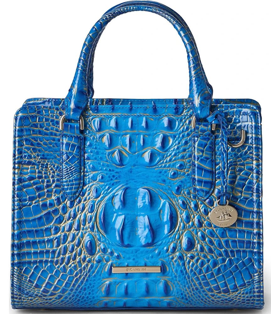 BRAHMIN Ombre Melbourne Collection Electric Indigo Cami Satchel Bag