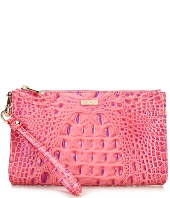 BRAHMIN Phlox Pink Daisy Wristlet