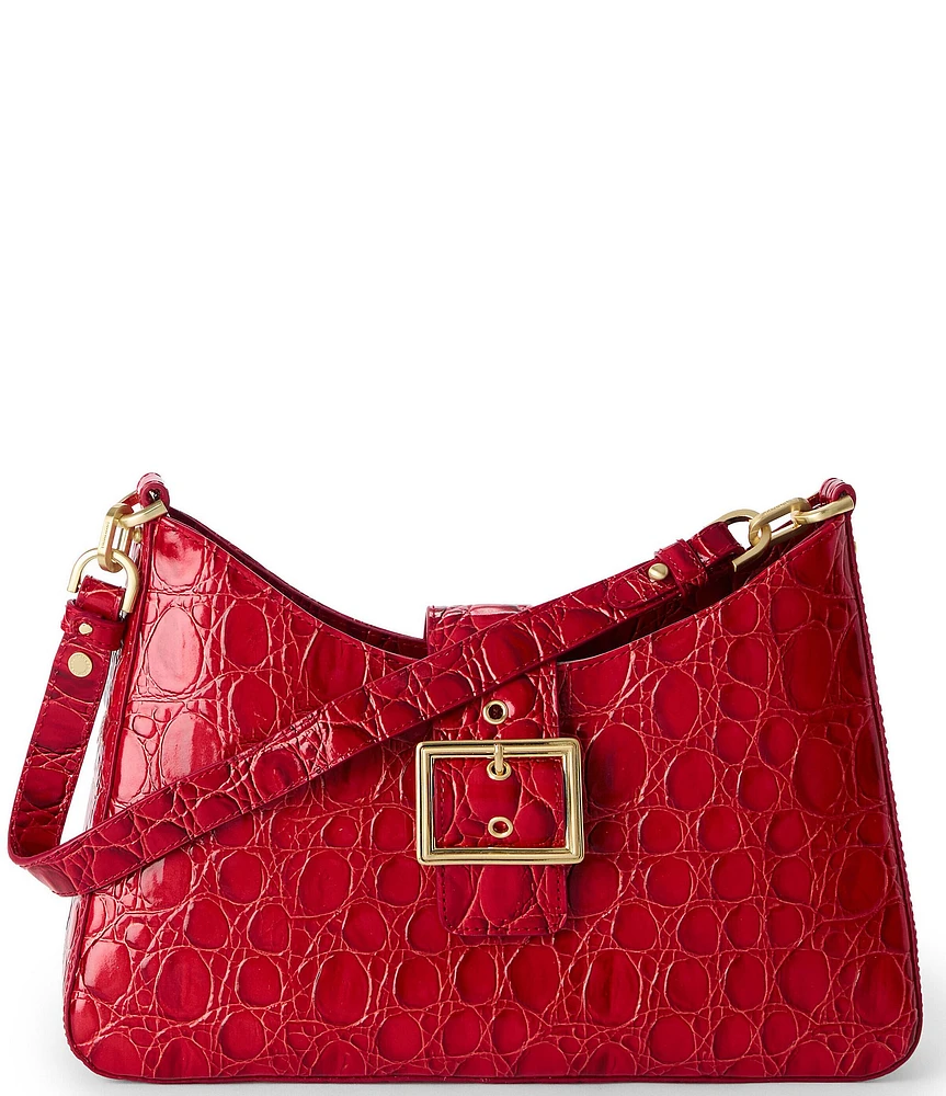 BRAHMIN Sriracha Vanderbilt Collection Esme Belt Buckle Shoulder Bag