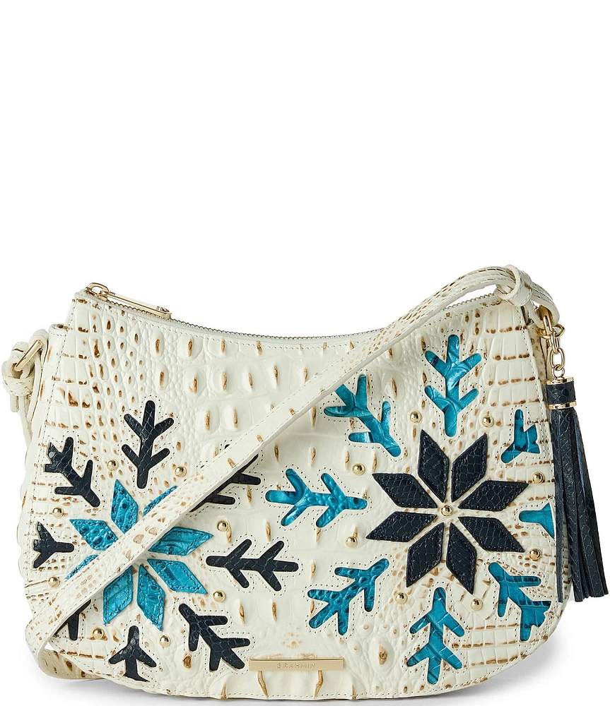 BRAHMIN Snowdrift Collection Shayna Snowball Crossbody Shoulder Bag