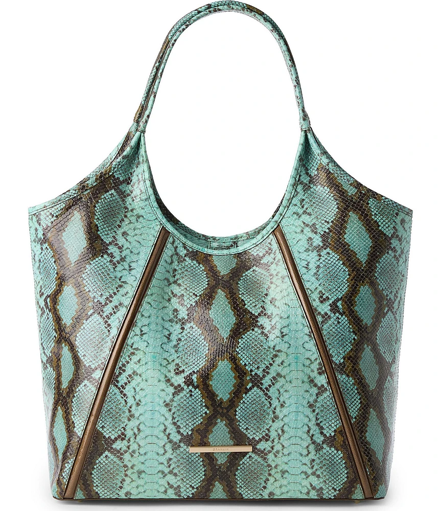 BRAHMIN Tecoma Collection Turquoise Stone Iona Tote Bag