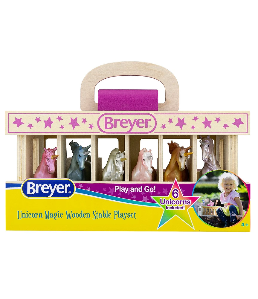 Breyer Unicorn Magic Wooden Stable Playset