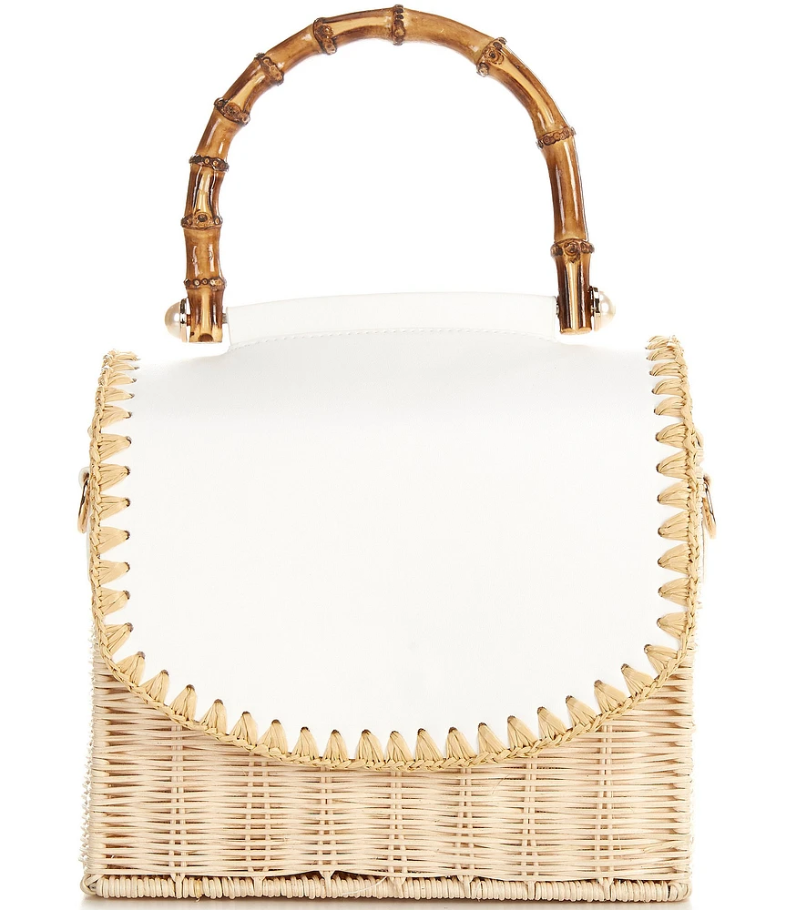 Btb Los Angeles Charli Bamboo Statement Top Handle Satchel Bag