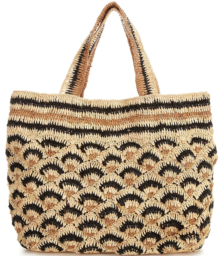 Btb Los Angeles Mateo Straw Tote Bag