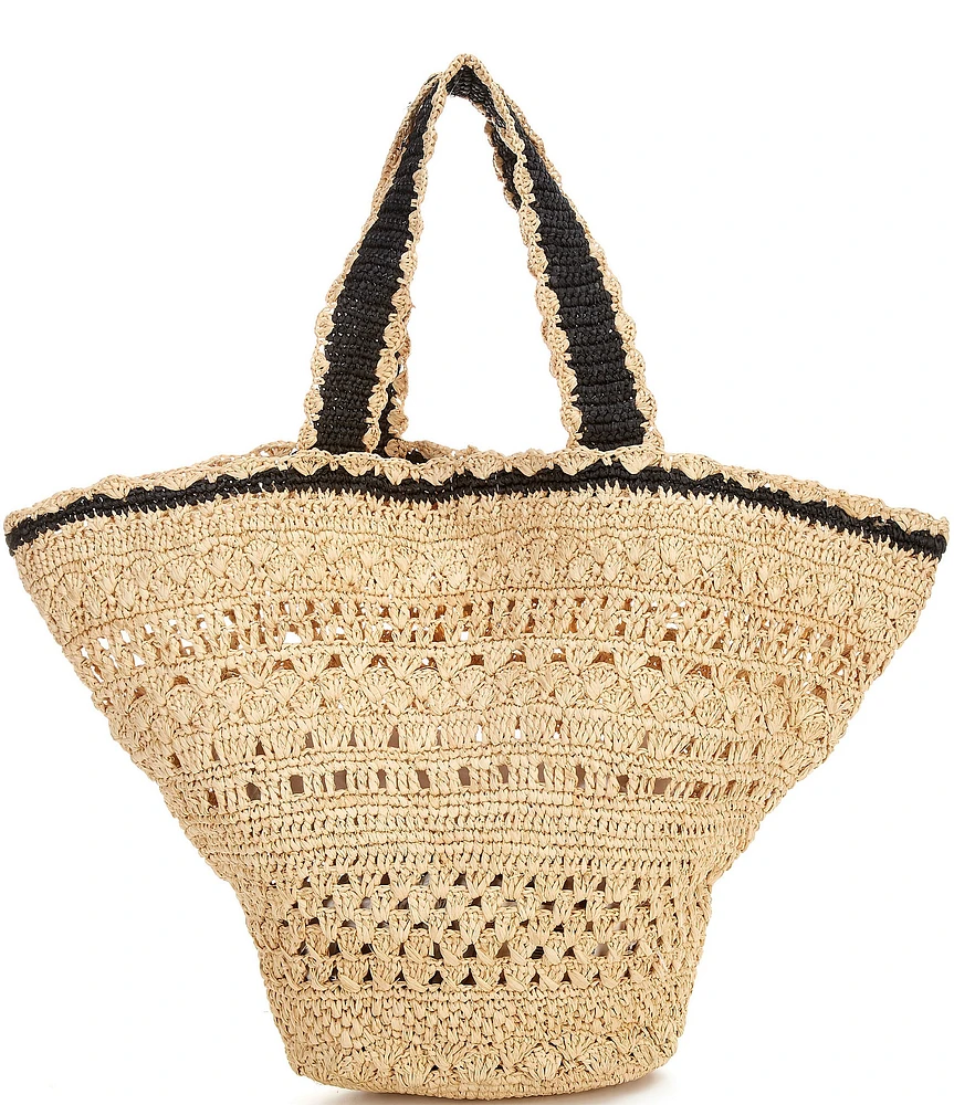 Btb Los Angeles Mikala Straw Tote Bag