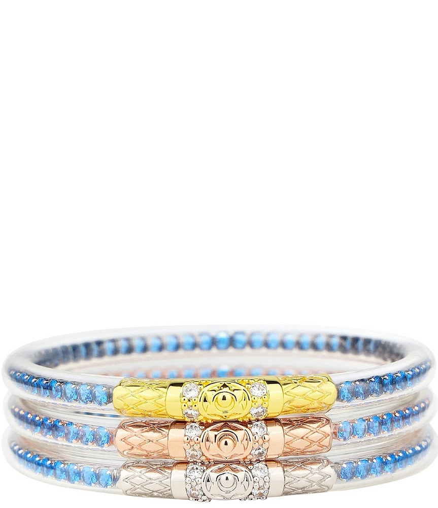 BuDhaGirl Three Queens Crystal All Weather Bangles® Bracelet Set
