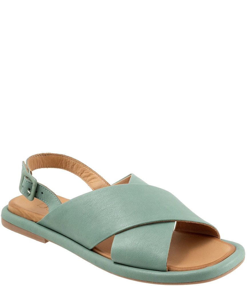 Bueno Elwood Leather Cross Band Slingback Sandals