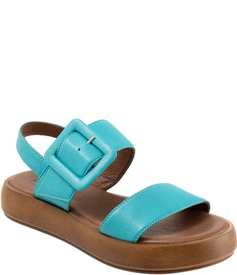 Bueno Julian Leather Banded Platform Sandals