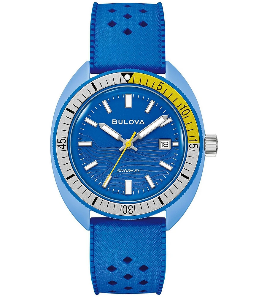 Bulova Men's Snorkel Quartz Mechanical Automatic Strap Watch