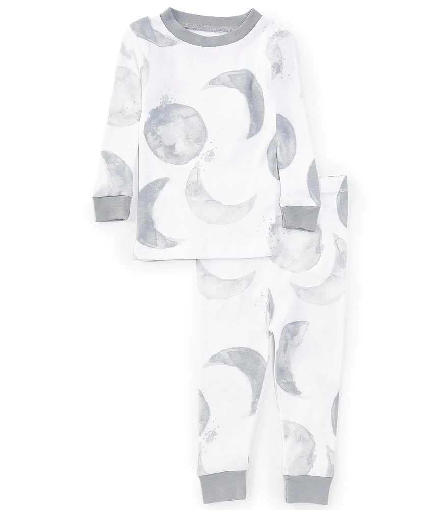 Burt's Bees Baby Long Sleeve Hello Moon Pajama Top & Matching Pajama Pant Set