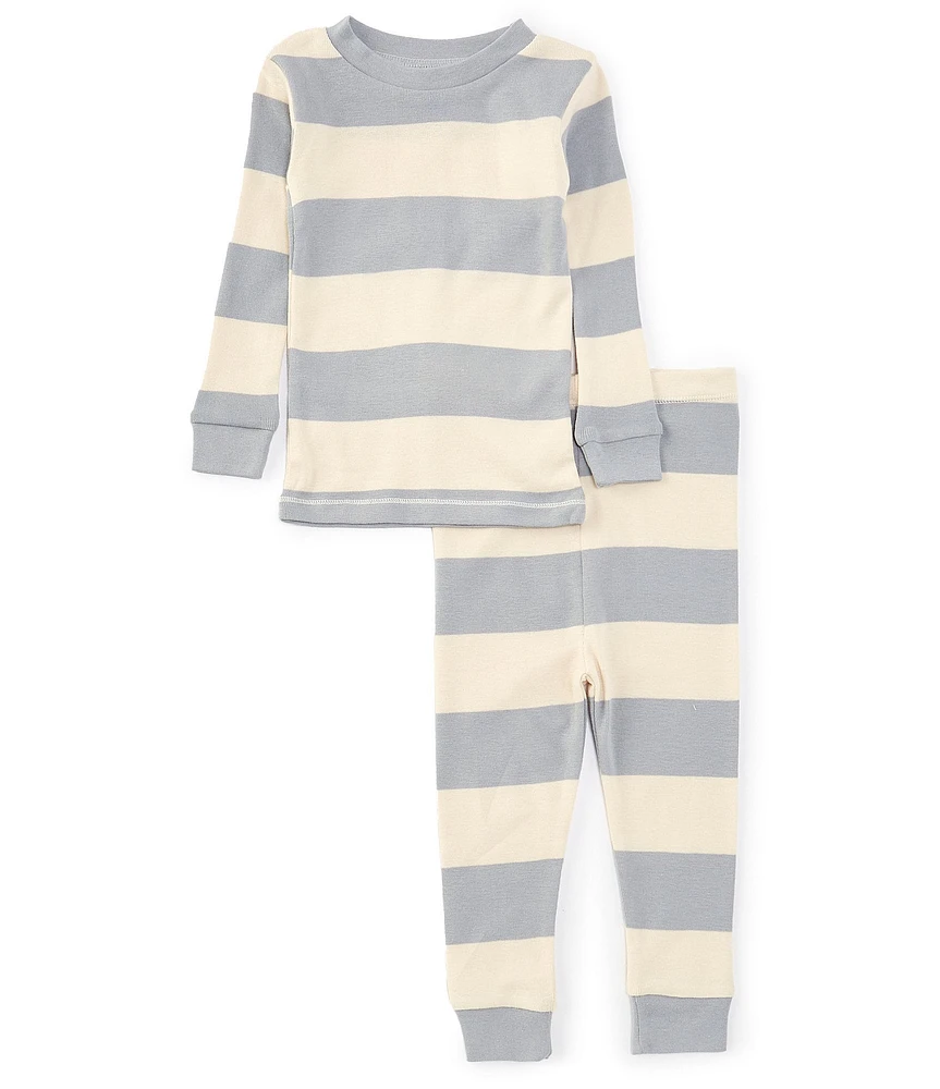 Burt's Bees Baby Long Sleeve Striped Pajama Top & Matching Pajama Pant Set