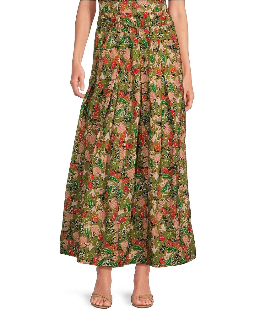 Buru Floral Print Maxi Coordinating Skirt