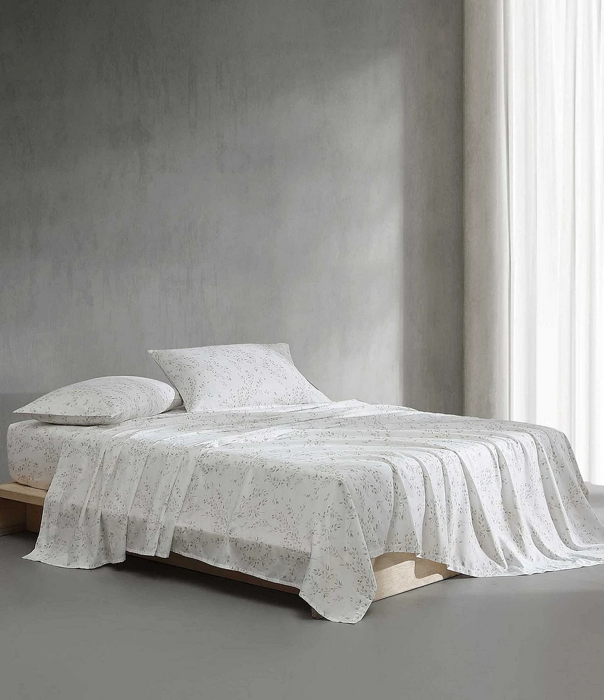 Calvin Klein Airy Botanical 300 Thread Count Sateen Sheet Set