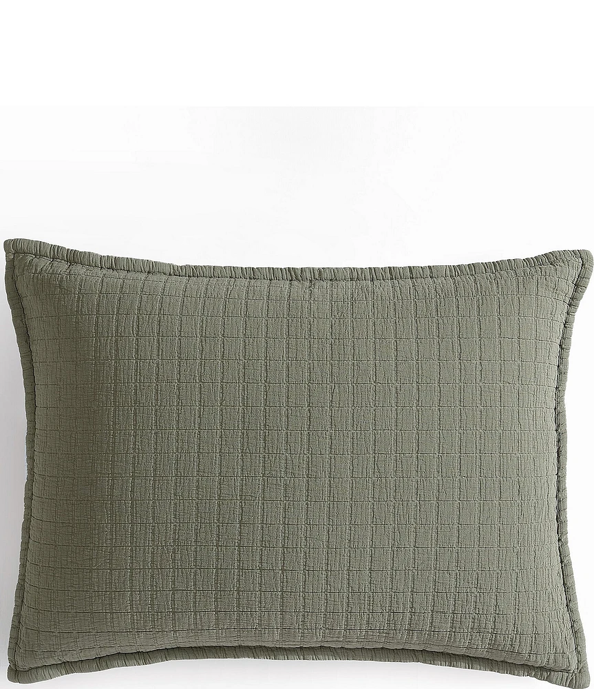 Calvin Klein Essential Garment Washed Cotton Jacquard Sham