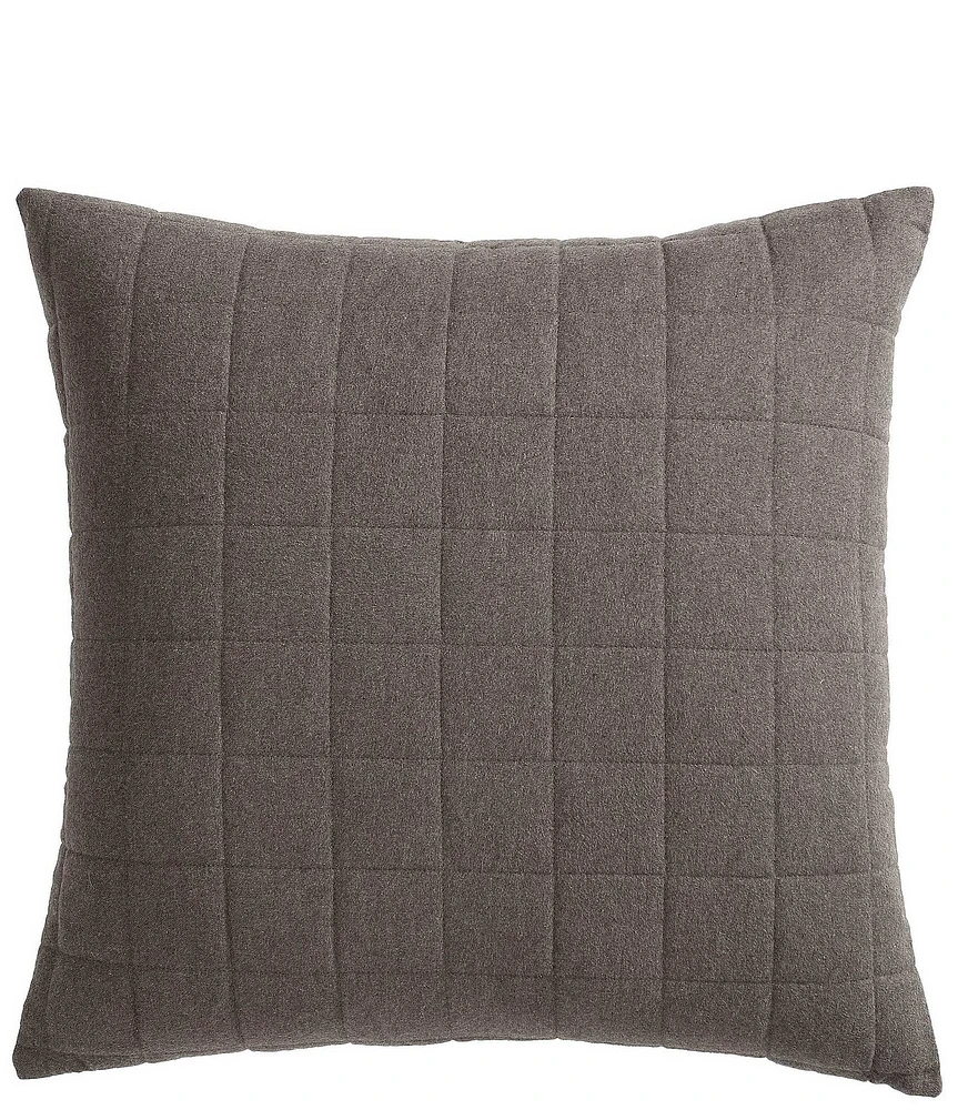 Calvin Klein Melange Cotton Flannel European Sham, Set of 2