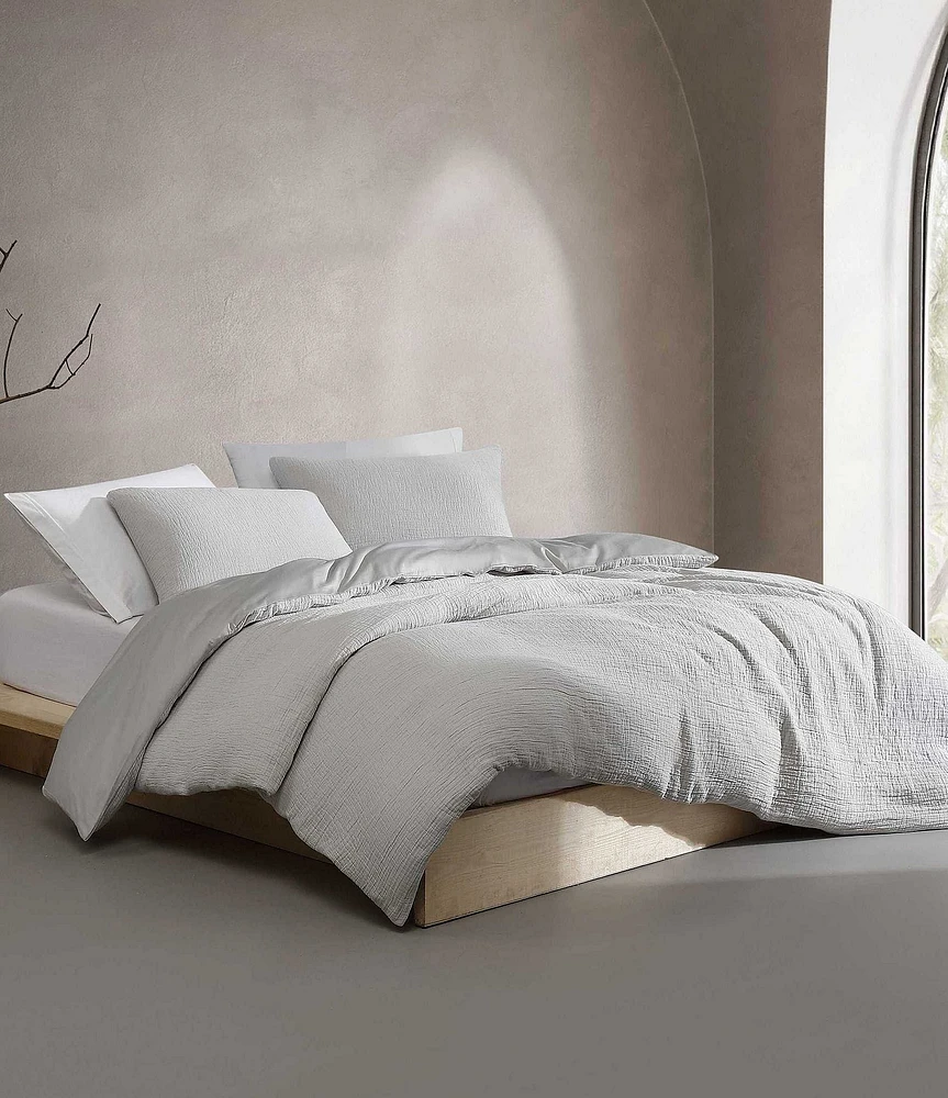 Calvin Klein Washed Textured Cotton Jacquard Mini Comforter Set