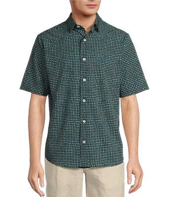 Caribbean Isle Breeze Performance Stretch Short Sleeve Woven Shirt