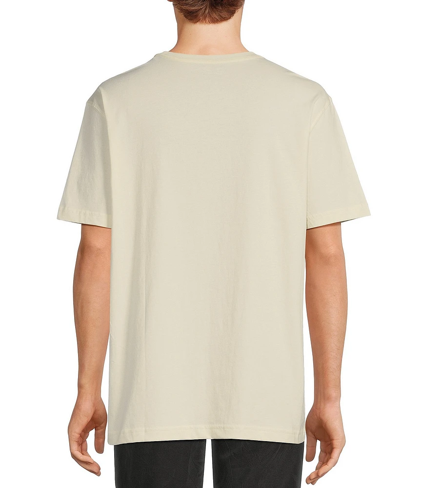 Caribbean Old Fashioned Embroidery Short Sleeve T-Shirt