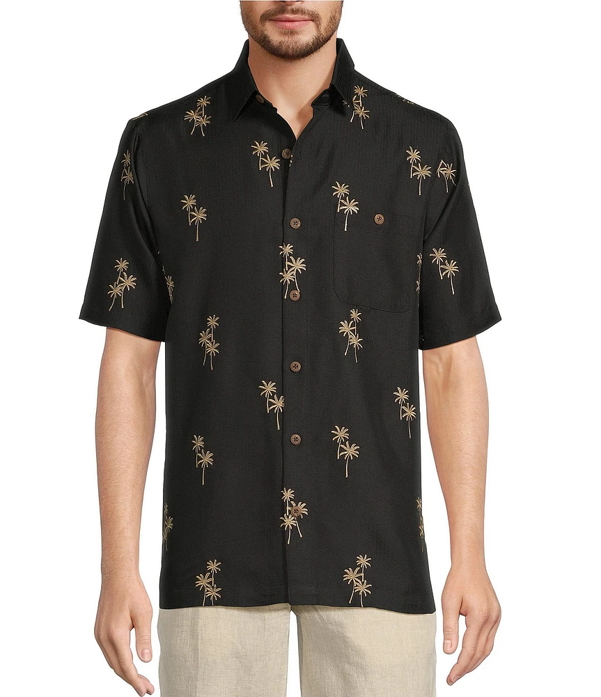Caribbean Relaxed Fit Palm Valley Short Sleeve Woven Shirt