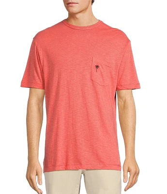 Caribbean Solid Short Sleeve Slub T-Shirt