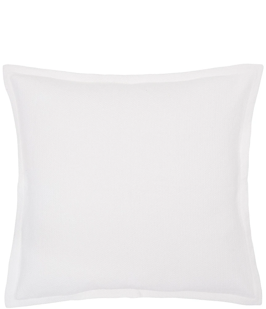 carol & frank Monroe Herringbone Pattern Euro Sham