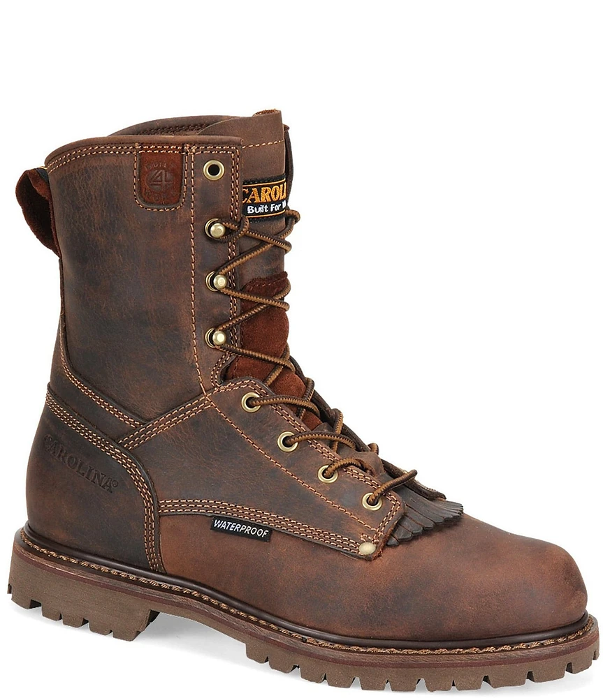 Carolina Men's 28 Series 8#double; Waterproof Leather Fringe Work Boots