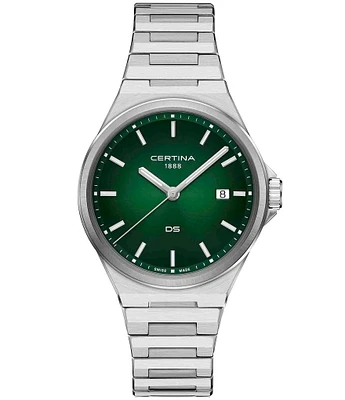 Certina Men's DS-7 Quartz Analog Stainless Steel Bracelet Watch