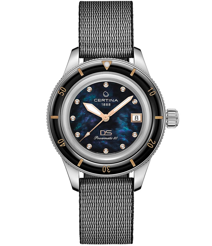 Certina Women's DS PH200M Automatic Black Strap Watch