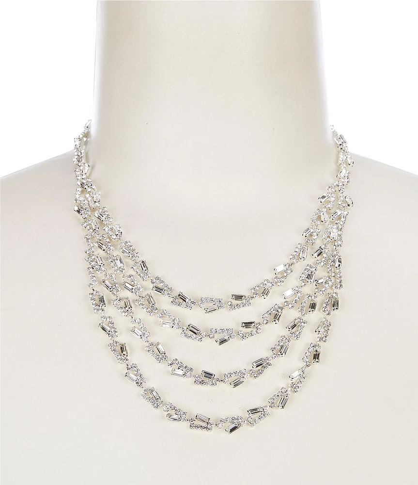 Cezanne Charlotte Short Multi Strand Statement Necklace