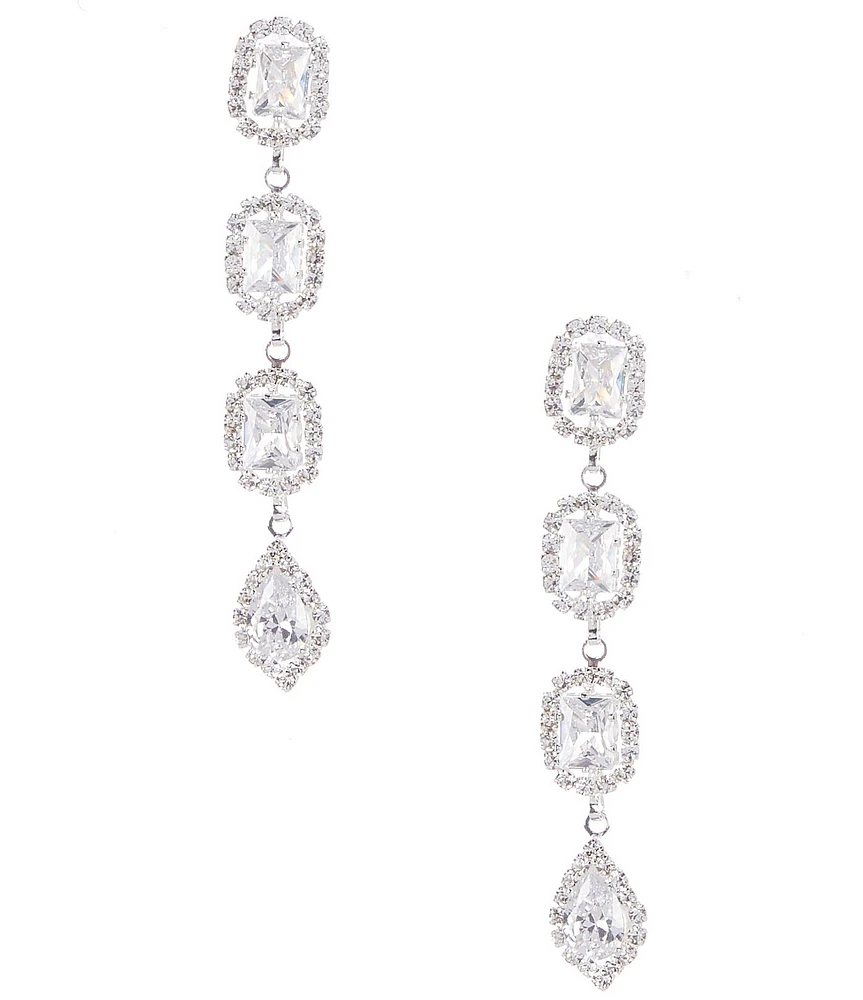 Cezanne Mixed Stone Linear Earrings