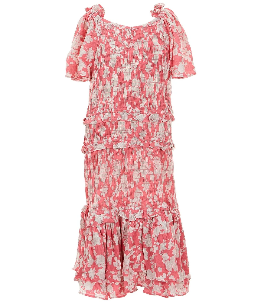 Chelsea & Violet Big Girls Daisy Smocked Dress