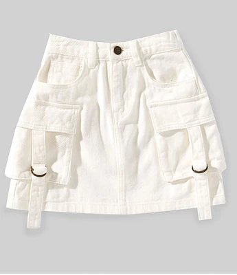 Chelsea & Violet Big Girls Denim Cargo Mini Skirt