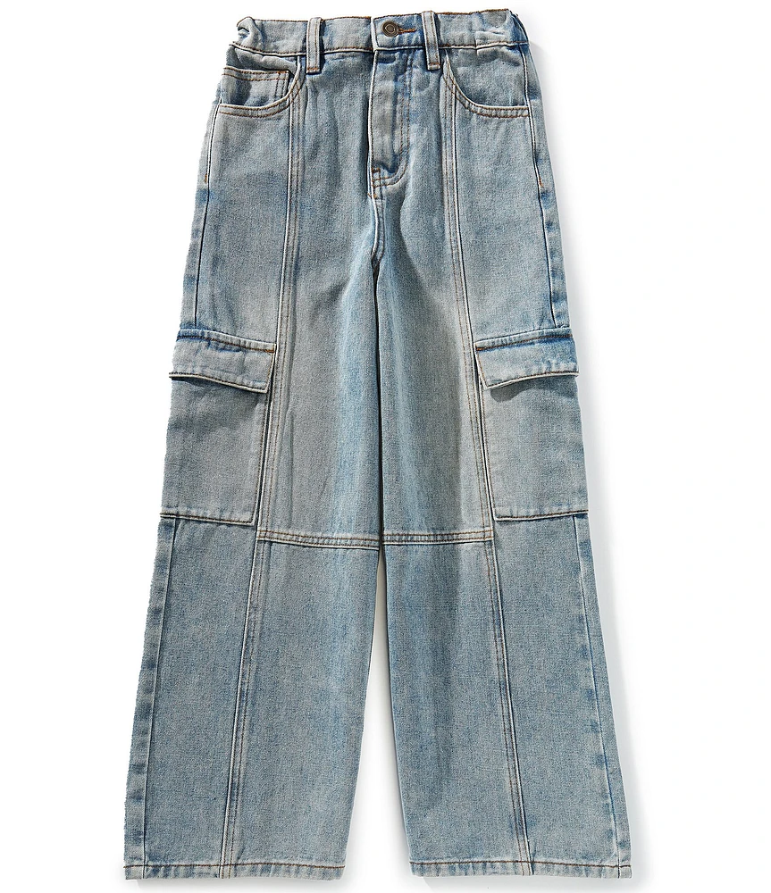 Chelsea & Violet Big Girls Full Length Cargo Jeans