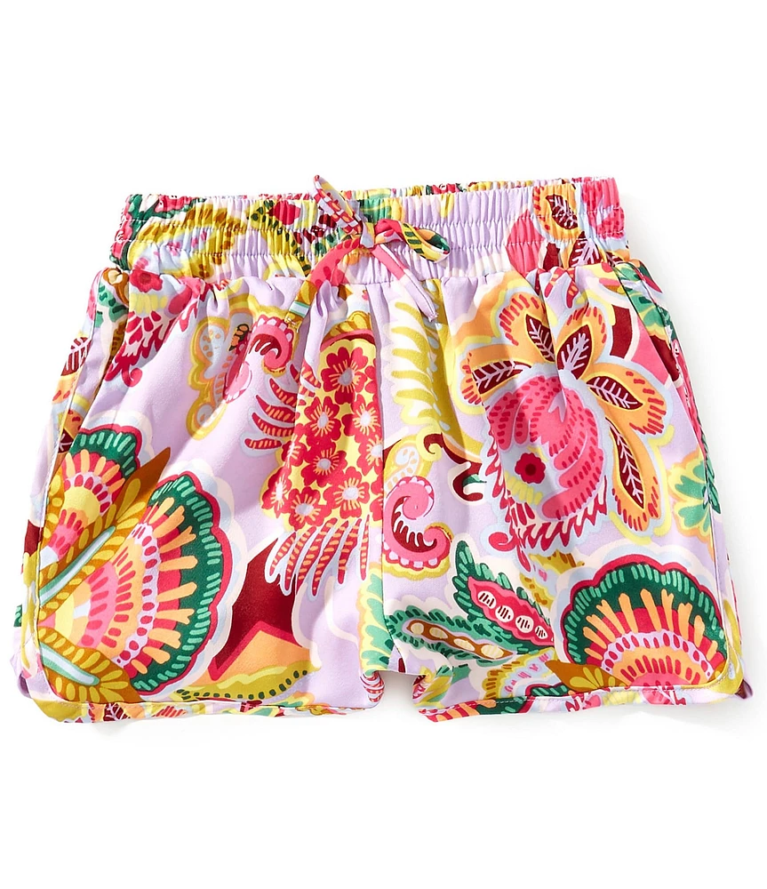 Chelsea & Violet Big Girls Paisley Print Shorts