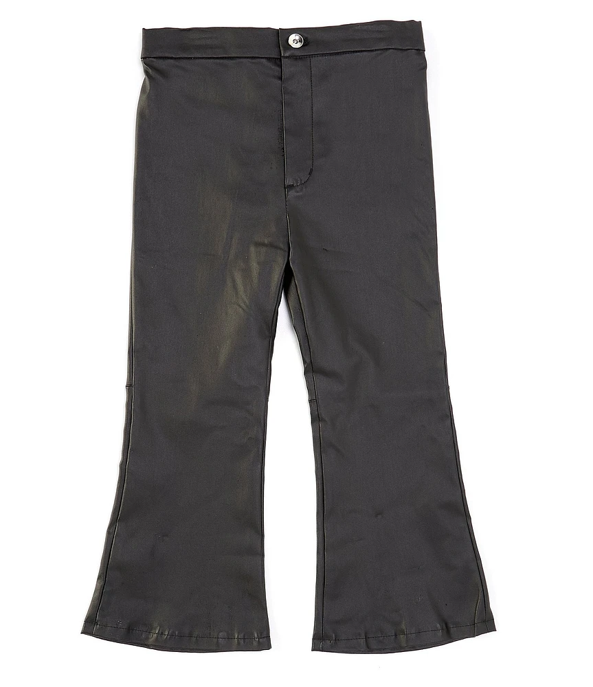 Chelsea & Violet Little Girls Full Length Coated Flare Jeans